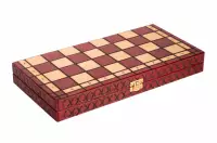 SZACHY PEREŁKA średnia (36x36 cm) kolor wiśniowy